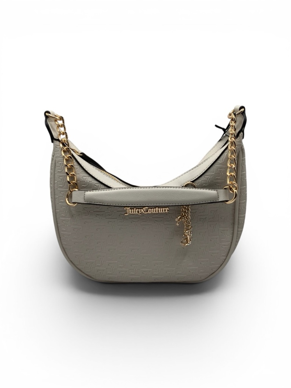 Juicy Couture Embossed Cream Shoulder Bag